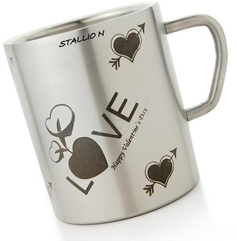Stainless Steel Stallion Coffee Mug, for Office, Home