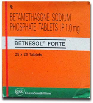 Betamethasone Sodium Phosphate Tablets, for Clinical, Hospital, Packaging Type : Strips