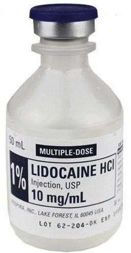 Lidocaine Hydrochloride Injection, for Hospital, Clinical, Form : Liquid