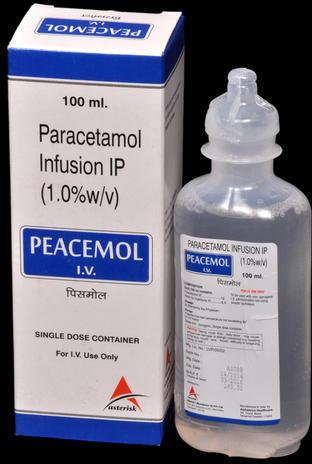 Paracetamol Infusion Injection, for Clinical, Hospital, Medicine Type : Allopathic