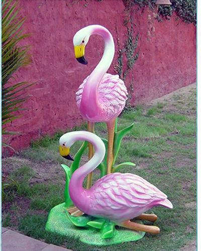FRP Flamingo Sculpture, Color : Pink