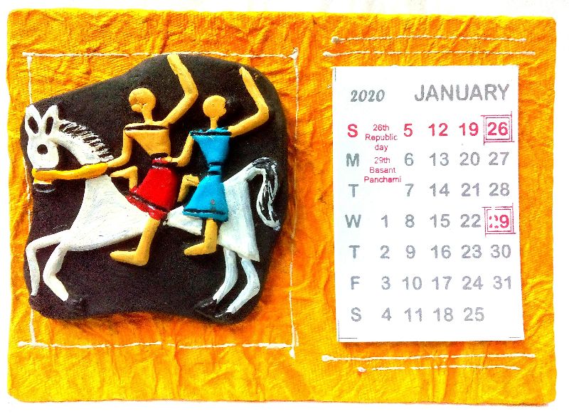 Handmade terracotta Calender's Unique Gifts Items for Corporate , Christmas, Birthday, Porms