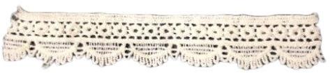 White Cotton Crochet Laces, Width : 1 inch
