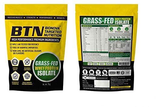 BTN Grass Fed Whey Protein Isolate