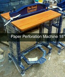 Paper Perforation Machines ( steel body), Color : Blue