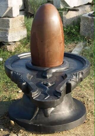 Black Marble Shivling Stone