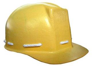 PVC Steel Industry Helmet, Color : Yellow