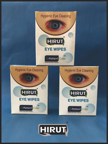 HIRUT Soft Absorbent eye wipes, Size : 10 X 10 Cm