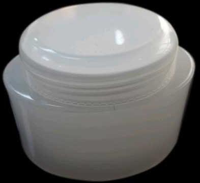 Round PP Plastic Cosmetic Container Jar, Color : White