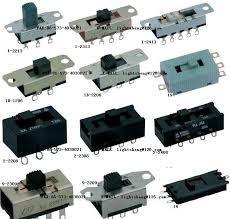 Slide Switches, Color : Red, Green, Yellow Blue Black colours.