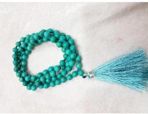 Round Stone Turquoise Mala