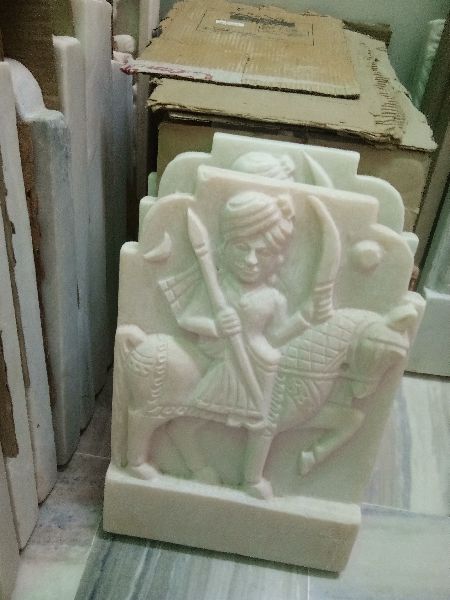 Polished Marble Bhomiya Statue, for Dust Resistance, Shiny, Packaging Type : Carton Box, Thermocol Box