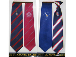 Ajanta Sales Polyester Stripped Tie, Color : Multiple