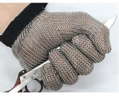 Stainless steel gloves, Size : Large