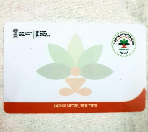 Pre Printed Ayushman Bharat Card, Size : 54*86 MM