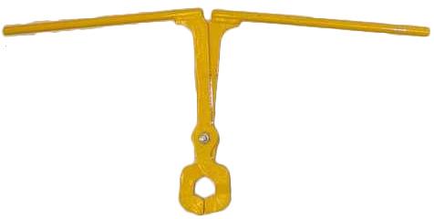 Iron Rail Tong, Color : Yellow