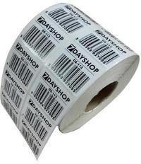 Printed Paper Barcode Label, Size : 50x50mm