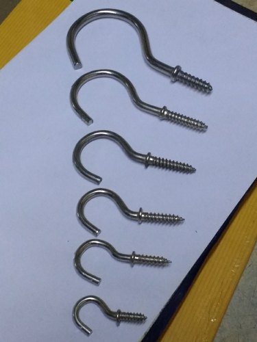 Stainless Steel Cup Hook, Size : 12mm to 50mm