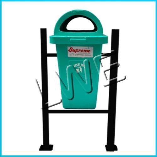 Fiberglass Dustbin With Stand