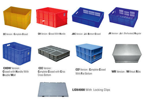Nilkamal HDPE Plastic Crates, Capacity : 05 litre - 50 litres
