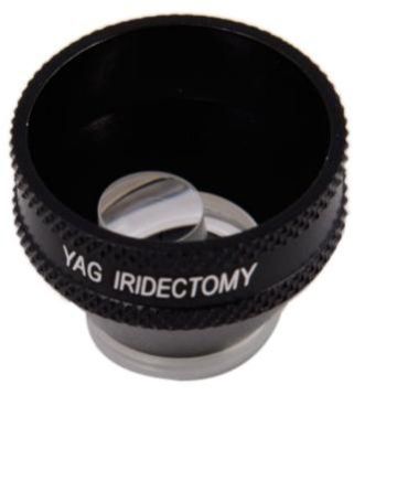 Glass Black Iridectomy Lens