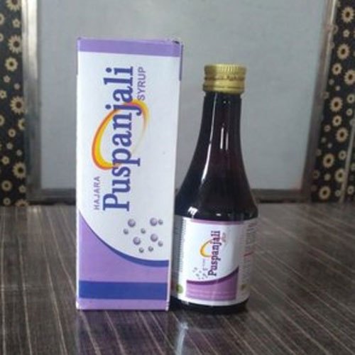 Hajara Pushpanjali Syrup, Packaging Type : Plastic Bottle