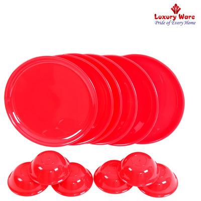 Royal touch Plastic Multicolor Full Round Plate