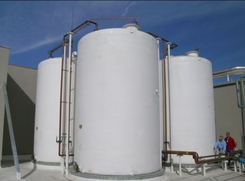 ROUND Mild Steel Chemical Storage Tank