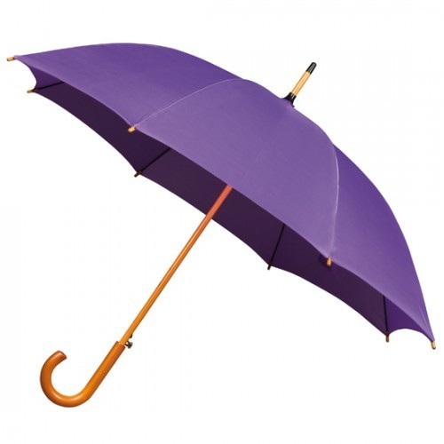 Weather Junction Polyester Wooden Stick Umbrella, Color : Customized