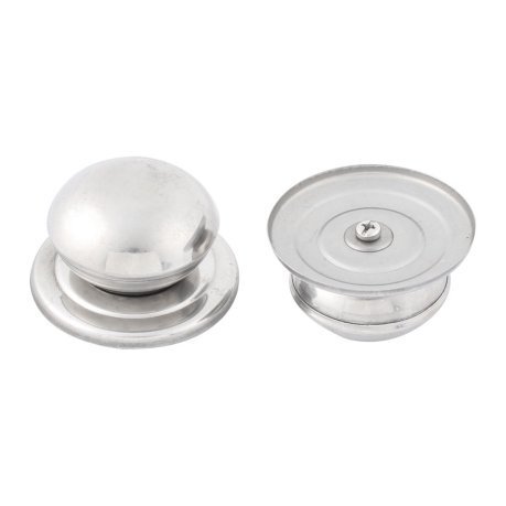 Stainless Steel Cookware Lid Knob, Color : silver