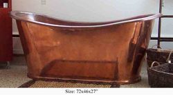 Plain Copper Bath Tub, Shape : Oval