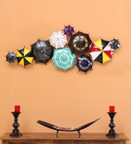 Kraphy Polished Iron Umbrella Wall Panel, Size : 125x5x60cm