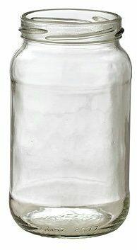 Brijrani Glass Jar, for Home, Pattern : Plain