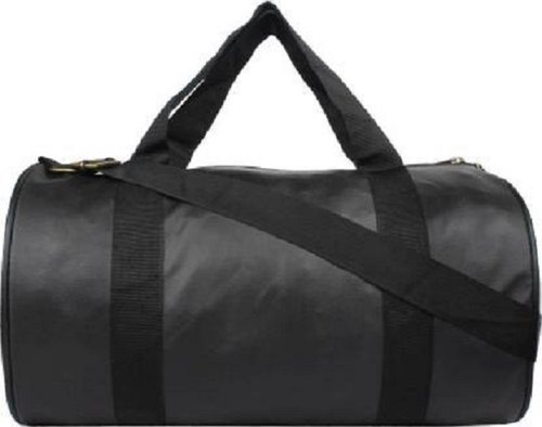 Leather Black Gym Bag, Size : medium