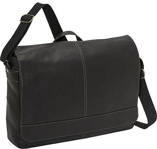 Rexin Black Side Laptop Bags, Pattern : Plain