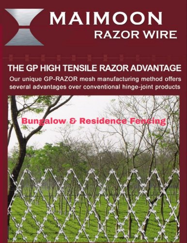 Steel Bungalow Fence, Color : silver