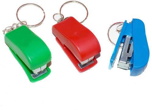 Mini Plastic Stapler, for Office, School, Color : Blue, Green, Red
