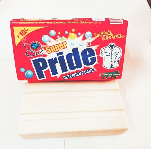 Super Pride White Detergent Soap, Packaging Size : 250gm