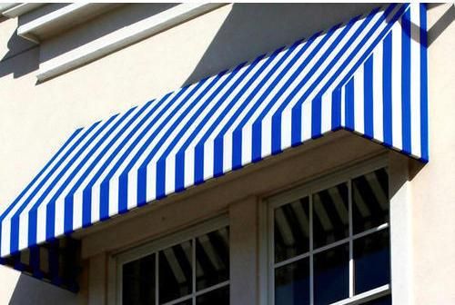 Sunshade Decors Canopy, For Home, Office, Color : Blue, White