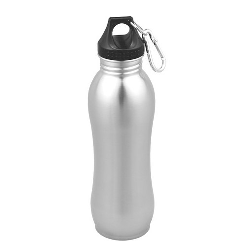 Glossy Silver Promotional Steel Bottle