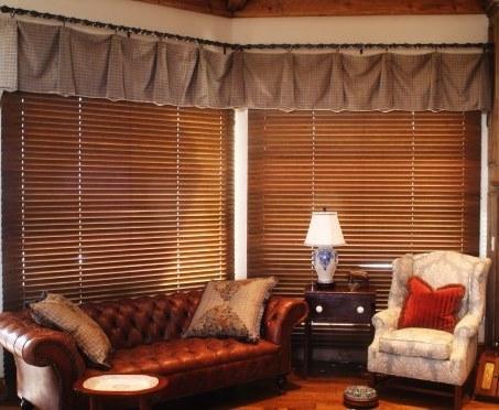 Window Techs Wooden Brown Blinds