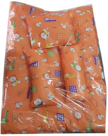Cotton Baby Orange Bedding Set, Pattern : Printed