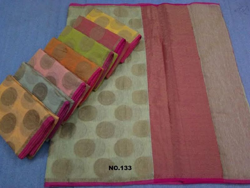 Entic Boota Linen Saree