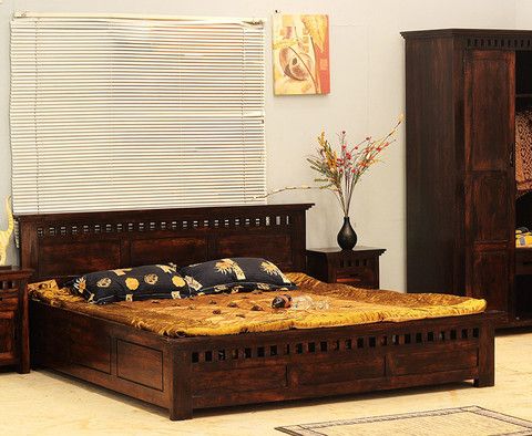 Kuber Design Sheesham Wood Double Bed Manufacturer In Sirsa