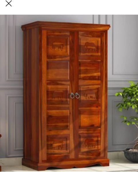 Polished Plain Wooden Sheesham Wood Wardrobe, for Home Use, Industrial Use, Office Use