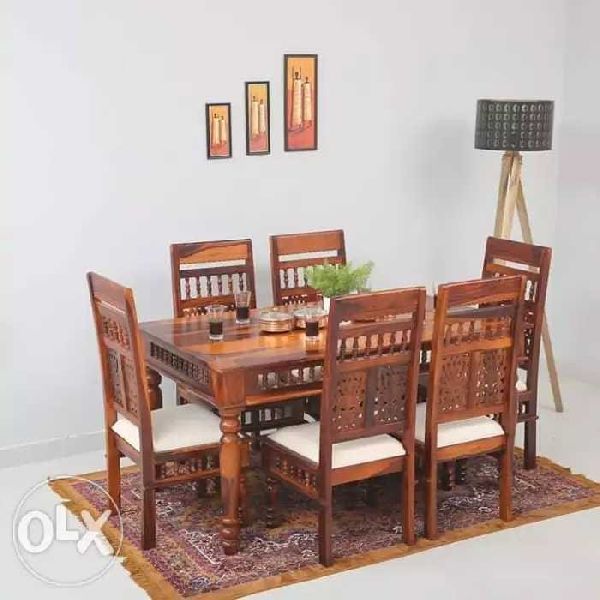 Solid sheesham wood marwari dining set, Feature : Attractive Designs, Crack Resistance, Easy To Place