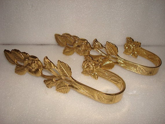 Brass Curtain Tie Back