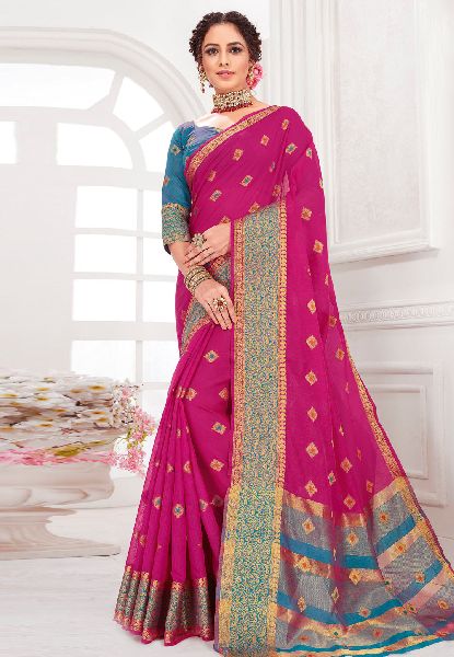Multicolor Cotton Saree at best price INR 300INR 1,000 / Piece in ...