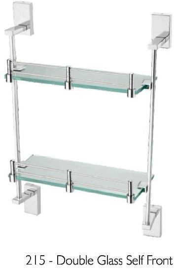 Swift Series Double Glass Shelf Front, for Home Use, Hotels Use, Office Use, Feature : Dust Proof