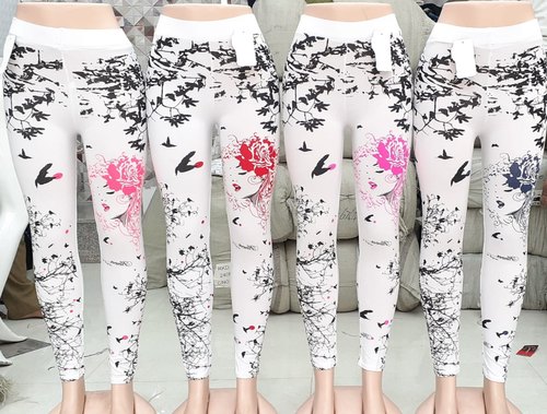 Casual Wear Straight Fit Ladies Floral Printed Cotton Legging, Size: Large  at Rs 100 in Delhi